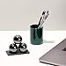 Speks Super Gunmetal Set of 3 (33mm) Magnetic Balls - Sculptural Fun Stress Relief Desk Toy and Base for Adults