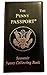 Penny Passport Souvenir Penny Collecting Book for Coins Fits 36 Pressed Pennies and 8 Pressed Quarters or Nickels