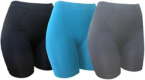 LADIES SPANDEX STRETCH CASUAL, EXERCISE, YOGA, BIKE OR WORKOUT SHORTS