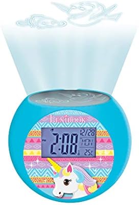 Lexibook Unicorn Reloj despertador proyector, efectos de sonido ...