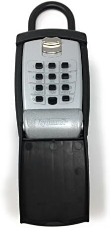 LB-008 0REALTOR KEY LOCK BOX Safe Vault With Combination 4 Pin Lock - Portable Realtor Mount Keys Outdoor Master Store keys 321 Locks - Wall Mount - Heavy Duty Slimline Storage