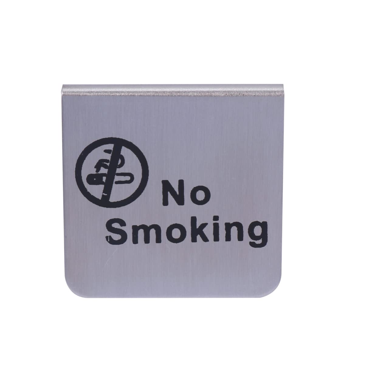 JECOMPRIS Desktop No Smoking Sign No Table Tent Sign Table No Stainless No s for No Warning Outdoor s Outdoor Double Sided No Smoking Tent