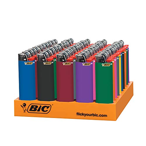 BIC Classic Pocket Lighters, Assorted Colors, Great for Candles, Fire