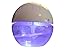 EcoGecko Earth Globe- Glowing Water Air Washer and Revitalizer with Lavender Oil, White (75606-White)