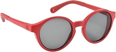 Gafas de Sol para Niños de 2 a 4 Años, Protección 100% UV - CAT 3, Protección Lateral, Comodidad Óptima, Patillas Ajustables en 360°, Amapola