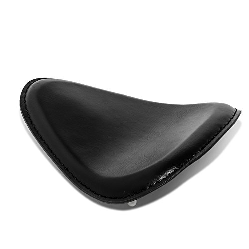 Senkauto Motorcycle Leather Cushion Spring Bracket Bobber Solo Seat for Harley Chopper Suzuki Yamaha Honda