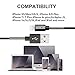 iPhone Charger Cable SHARLLEN Spring iPhone Cable 6FT 3Pack Long iPhone Data Cable Wire USB Fast iPhone Charging Cord Compatible iPhone XS/MAX/XR/X/8/7/6/5/iPad/iPod(Black)