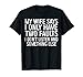 Mens My Wife Says I Only Have Two Faults T-Shirt Funny Gift
