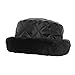 Universal Textiles Ladies/Womens Quilted Winter Faux Fur Trim Hat (57 cm) (Black)