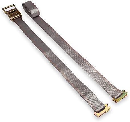 Quality Cargo Control 2"X16' 3-Piece E Track Tie Down Ratchet Strap 835 WLL (12)