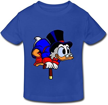 XFSHANG Kids Toddler Online Slim Fit DuckTales Scrooge McDuck T-Shirt RoyalBlue US Size 4 Toddler