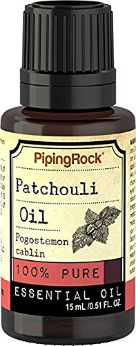 Piping Rock Patchouli Dark 100% Pure Essential Oil 1/2 oz (15 ml) Dropper Bottle Pogostemon Cablin Therapeutic Grade