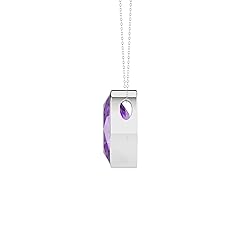 LUSTRE AND LIGHT Oval Shape Natural Amethyst Slider