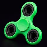 Syslux Fidget Spinner Fast and Quiet Tri Hand Spinner Toy Perfect for ADD, ADHD, Anxiety, and Autism Adult Children (Green)