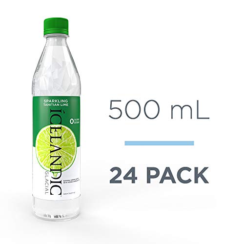 ICELANDIC GLACIAL SPARKLING WATER, TAHITIAN LIME, 500 MILLILITER (PACK OF 24)