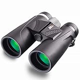 Binoculars, 10x42 Prism Binoculars for Adults, Professional HD Telescope for Birds Watching Concerts Hunting with BAK4 Prism FMC Lens, Aluminum Alloy Focus Ring, L-Shaped Bracket, Carrying Bag - MBC02