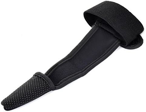 QianHai Non-slip Ventilate Casting Braid Protect Single-finger Fishing Gloves (black)