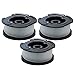 Garden NINJA Replacement Trimmer Spool Compatible with Black+Decker AF-100, 3-Spool with 1 Cap … (3 - Spool)
