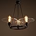 SEOL-LIGHT Vintage Chandeliers Max 180W With 3 Lights Metal and Glass Fixture for Kitchen,Living room,Dinning,Foyer,Balcony