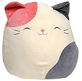 Squishmallow Karina Stuffed Animal, White, Pink, Grey, 16