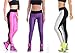 QIYUN.Z Women High Waist Stretch Skinny Shiny Spandex Leggings Pants Slim Fit Tights