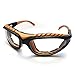 TROOPS BBQ Grilling Goggles Anti-Fog Tear-Free Eye Heat Protection Safety Glasses for Grilling, Outdoor Cooking, Kitchen, Cutting Onions, Orange