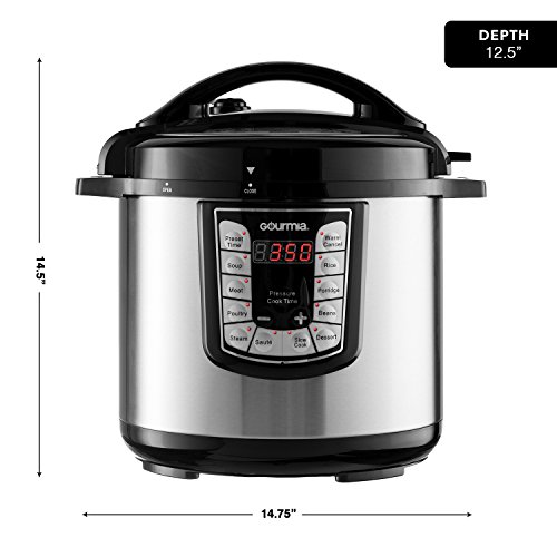 Gourmia GPC800 8 Qt Digital MultiMode SmartPot Pressure Cooker 13