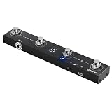 Chocolate BT Wireless MIDI Controller Rechargeable 4 Buttons Pedal APP Control Portable Rechargeable MIDI Foot Controller