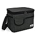 Tirrinia Insulated Lunch Box for Women Men, Leakproof Reusable Lunch Bag Containers for Adult,Working,Office,Lunch Soft Cooler Bag Tote for Picnic Hiking Beach,Black