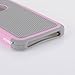 AGRIGLE Shock- Absorption/High Impact Resistant Hybrid Dual Layer Armor Defender Full Body Protective Cover Case Compatible with iPhone 5/5S/SE (Grey-Pink)