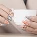 UR SUGAR Extension Nail Gel Tools Slip Solution Liquid Container Acrylic Liquid Container Dish Acrylic Powder Dipping Nail Powder Tools Finger Extension Nail Art Tools Set Multifunction Nail Tool