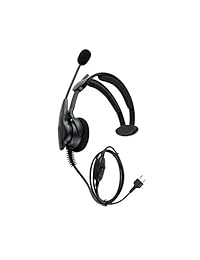 Sobre la cabeza Auricular Auricular Avanzado Ajustable Auricular Auricular Auricular Micrófono Micrófono Cancelación de ruido para Midland GMRS / FRS GXT / LXT G575-810 Nautico 3 Ocean SP-410 Radio de dos vías