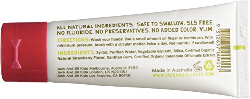 Jack N' Jill Natural Toothpaste Organic 50g, Set of 3 - Strawberry