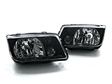 99-05 VW MK4 Jetta/Bora E-Code Headlights w/ Fogs - Black (1999 2000 2001 2002 2003 2004 2005)