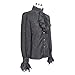 Devil Fashion Steampunk Men Shirts Gothic Shining Printing Tuxedo Shirts (XL, Black)