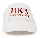 Ann Arbor T-shirt Co. Pi Kappa Alpha | Classic PKA Fraternity Line Pike Baseball Rush Frat Hat Cap