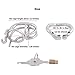 TERNENCE Ergonomic Design Chastity Device 304 Steel Stainless Easy to Wear Male Virginity Lock Chastity Belt K245 (45mm/ M Size)