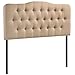 Modway Annabel Full Upholstered Linen Headboard in Beige