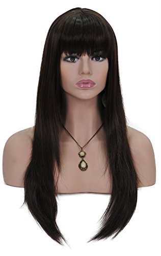 Cosplay wigs for women 24 inches long straight hair ext…