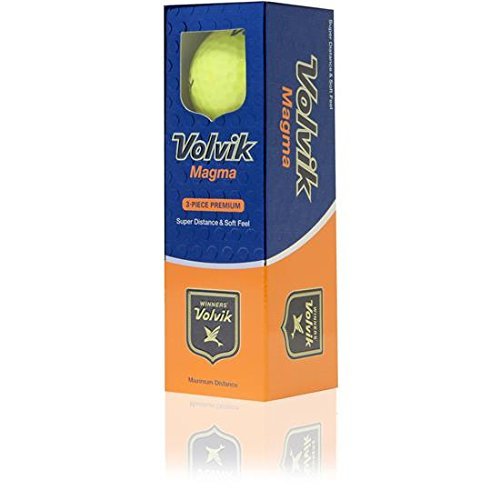 Volvik Magma NonConforming Distance Golf Balls Yellow / 12 Count Box