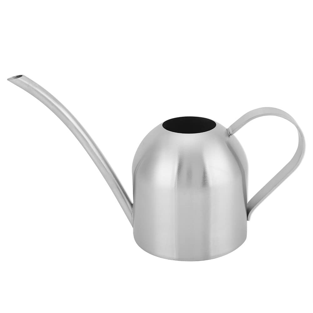 500ML/1000ML Indoor Stainless Steel Watering Can, Small Plant Watering Can with Long Spout, Modern Decorative Watering Pot for Indoor&Outdoor Plant