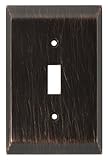 Franklin Brass 126408 Stately Single Toggle Switch Wall Plate / Switch Plate / Cover, Venetian Bronze