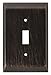 Franklin Brass 126408 Stately Single Toggle Switch Wall Plate / Switch Plate / Cover, Venetian Bronze