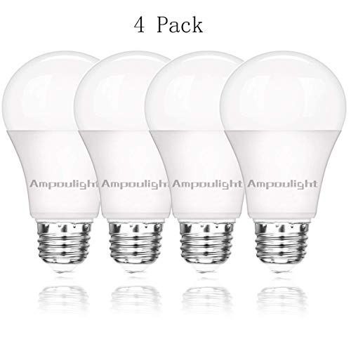 Ampoulight 150-200W Equivalent LED Light Bulb, A21 Cool White 4000K 2200LM Non-Dimmable E26 Medium Screw Base 20W Light Bulb (4 Packs)