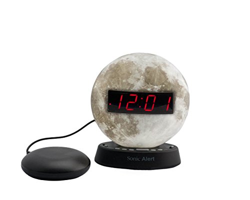 The sonic glow moonlight alarm clock with recorable ala…