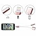 Cell Connectors 2 in 1 Lightning Adapter for iPhone 7/7 Plus, Cell Connectors Lightning Charger and 3.5mm Earphone Stereo Jack Cable Adapter for iPhone 7/7 Plus/6S/6/5S/5, No Music Control, Rose Gold