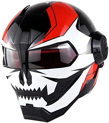 Helmet Unveiled Racing Motorcycle Iron Man Retro Motocross Open Face Casco Motorcycle
