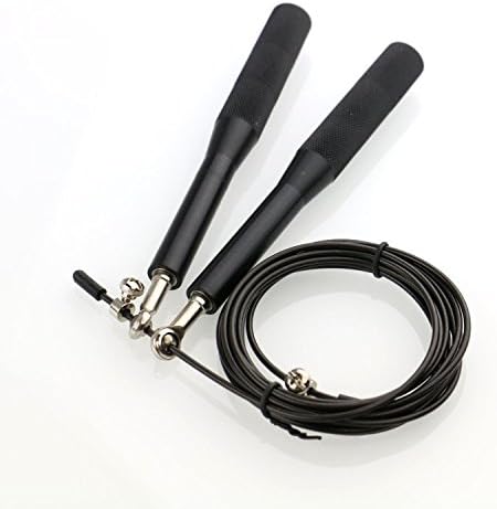 POWSURGER Speed Jump Rope - Adjustable With Ball Bearing - Workout for Double Unders, Exercise, WOD, Outdoor, MMA &amp; Boxing Training