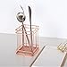 Caveen Rose Gold Wire Net Pencil / Pen Cup Square Iron Mesh Pen / Pencil Cup Stationery Organizer Desk Sorter For Office Home School