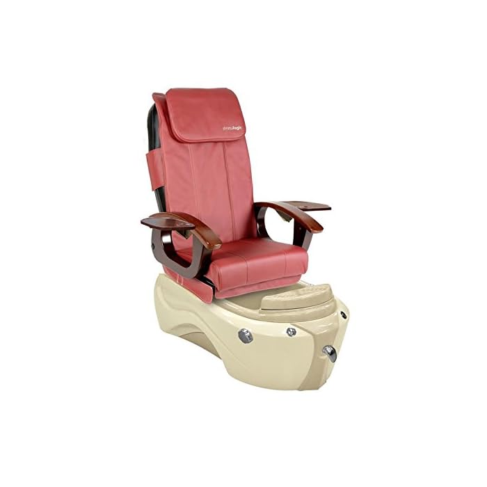Buy Shiatsulogic Pedicure Spa RED Cover SERENITY 5103 Pedicure Chair w/ Discharge Pump Online at